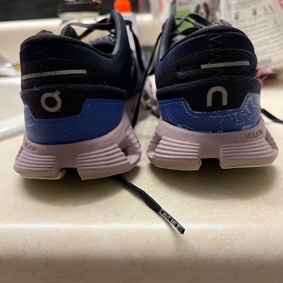 On Running Women's Navy and Purple Athletic Shoes - Picture 3 of 8